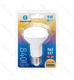 LAMPADINA LED R63 E27 9W - LUCE CALDA - 840LM
