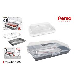 PORTA TORTA RETTANGOLARE PERSO