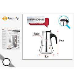 Sfamily Caffettiera Acciaio Inox - 2 Tazze