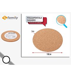 Sfamily Poggiapentola in Sughero 18cm - 2pz