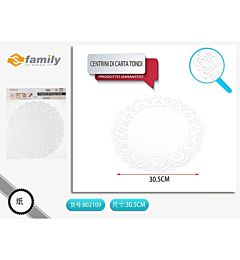 CENTRINI DI CARTA TONDI 30,5CMS Family