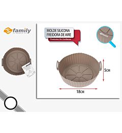 Sfamily Stampo in Silicone per Friggitrice ad Aria - Ø18x5cm