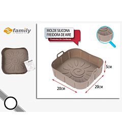 Sfamily Stampo in Silicone per Friggitrice ad Aria - Ø20x20cm