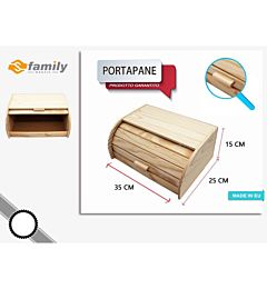 Sfamily Portapane in Legno 35x25x15cm