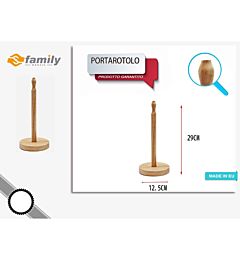 Sfamily Portarotolo in Legno - 29cm