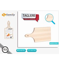 TAGLIERE C/MANICO IN FAGGIO NATURALE 33,5X14X1CM,S Family