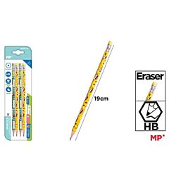 MP MATITE HB CON GOMMA HAPPY - 4PZMp