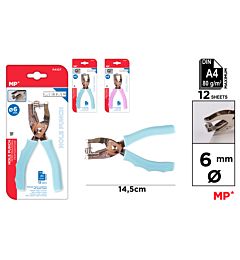MP PERFORATRICE MANUALE 1FORO 6MM COL. ASS.Mp