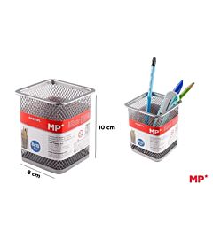 MP PORTAPENNE IN METALLO QUADRATO - CROMATOMp