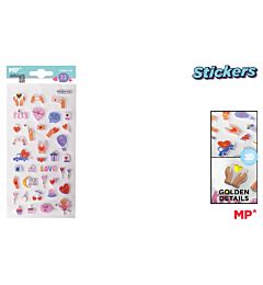 MP STICKERS 3D SOFT PD034/42 - LOVE