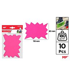 MP ETICHETTE PREZZI PN345 ROSA FLUO - 10PZ
