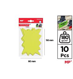 MP ETICHETTE PREZZI PN345 GIALLO FLUO - 10PZ