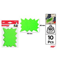 MP ETICHETTE PREZZO 110*80MM 10F VERDE FLUOMp