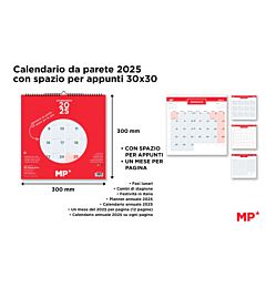 MP CALENDARIO DA TAVOLO 2025 BLU 21X10CM