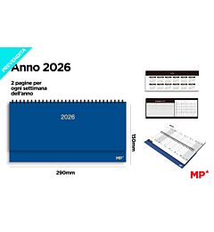 MP AGENDA SETTIMANALE 2025 17X24CM BLU