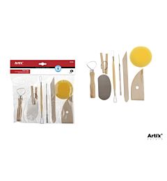 SET DI STRUMENTI PER MODELLARE ARGILLA 8PZ