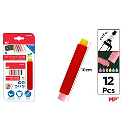 MP SET 12 GESSETTI COLORATI + PORTAGESSO