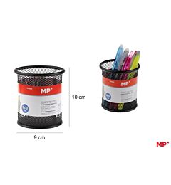 MP PORTAPENNE IN METALLO ROTONDO Ø9 - NEROMp