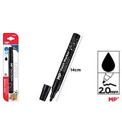 MP MARCATORE A VERNICE PUNTA TONDA 3.0MM NERO