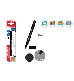 MP MARCATORE A VERNICE PUNTA FINE 0.7MM NERO