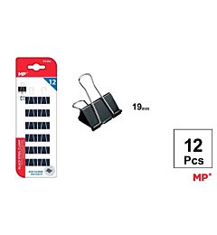 MP CLIP FERMACARTE NERO 19MM - 12PZ