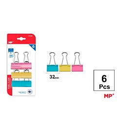 MP CLIP FERMACARTE COLORATO 32MM - 6PZ