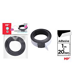 MP ROTOLO NASTRO ADESIVO MAGNETICO 100*2CM NERO
