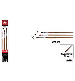 ARTIX PENNELLI PROF LINGUA GATTO 3PZ LEGNO NAT