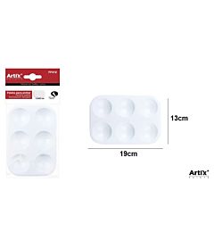 ARTIX TAVOLOZZA RETTANGOLARE PLASTICA 19X13CM