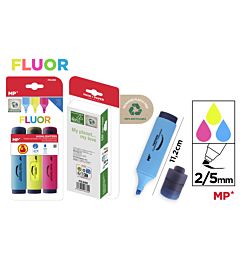 MP EVIDENZIATORE 2-5MM 3 COLORI FLUO