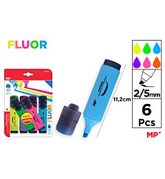 MP EVIDENZIATORE 2-5MM 6 COLORI FLUO