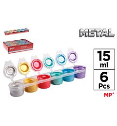 MP SET DI TEMPERE IN 6 COLORI METALLICI 15MLMp