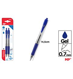 MP PENNA GEL A SCATTO 0.7MM 2PZ BLUMp