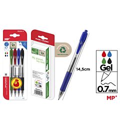 PENNE GEL 4 COLORI 0,7MM 4PZ MP