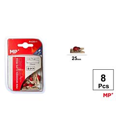 MP MOLLETTE IN LEGNO 25MM COCCINELLA - 8PZ