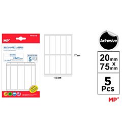 MP ETICHETTE ADESIVE STAMPABILI 75X20MM 50PZ BIANCMp