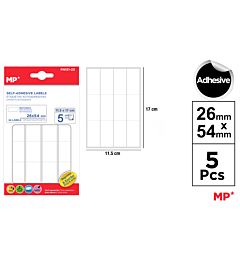 MP ETICHETTE ADESIVE STAMPABILI 54*26MM 60PZ BIANCMp