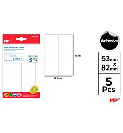 MP ETICHETTE ADESIVE STAMPABILI 82*53MM 20PZ BIANCMp