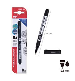 MP MARCATORE A PENNA FINELINER 0.8MM NEROMp