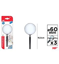 MP LENTE DI INGRANDIMENTO IN METALLO x3 - 60MM