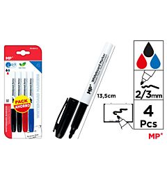 MP MARKER LAVAGNA TONDA 2/3MM N/B/R 4PZ