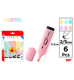 MP EVIDENZIATORE 2-5MM 6PZ COL. ASS. PASTELLO