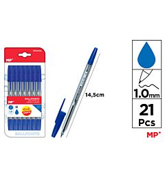 MP PENNE SFERA 1.0MM 21PZ BLUMp