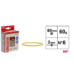 MP ELASTICI N°06 - 60x2MM GIALLO - 60g