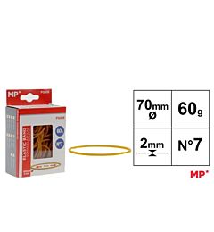 MP ELASTICI N°07 - 70x2MM GIALLO - 60g