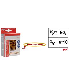 MP ELASTICI N°10 - 100x3MM GIALLO - 60g