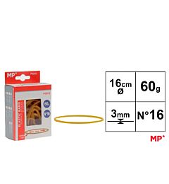MP ELASTICI N°16 - 160x3MM GIALLO - 60g