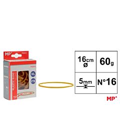 MP ELASTICI N°16 - 160x5MM GIALLO - 60g