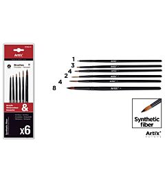 ARTIX SET PENNELLI PROF 20.5CM 6PZ ASSORTArtix