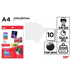 CARTA FOTOGRAFICA 10FOGLI A4 MPMp